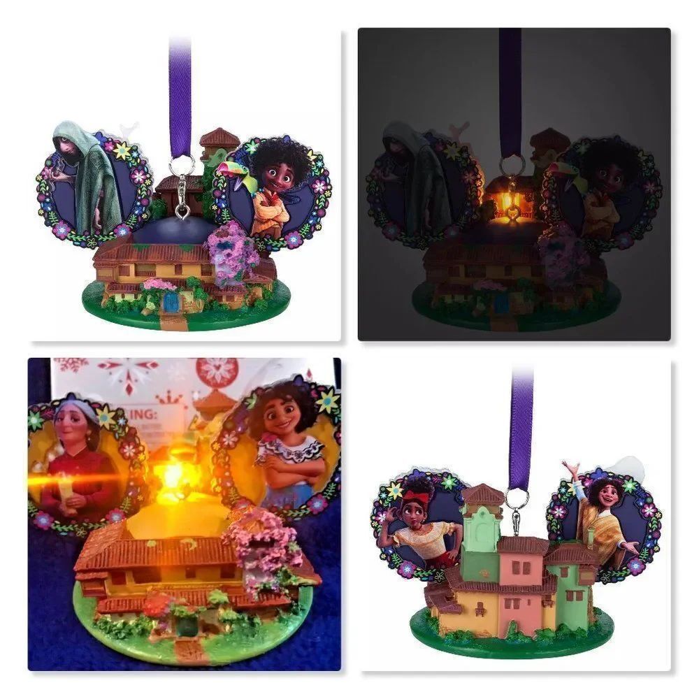 🦜 DISNEY ENCANTO 🦜 NEW! Light-Up Mickey Ear Hat Ornament